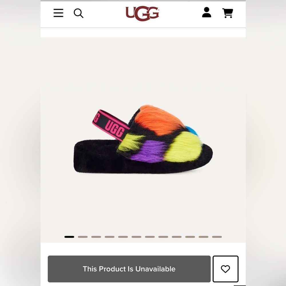 UGG Fluff Yeah Party Spots Slippers size 10 NWT - Picture 11 of 11
